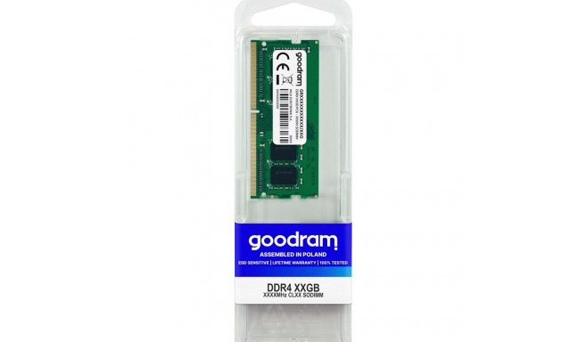 Goodram GR3200S464L22S/8G memory module 8 GB 1 x 8 GB DDR4 3200 MHz