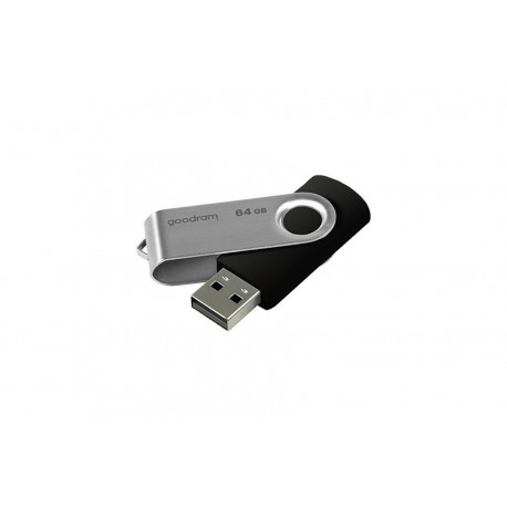 Goodram UTS2 USB mälupulk 64 GB USB Type-A 2.0 must, hõbedane