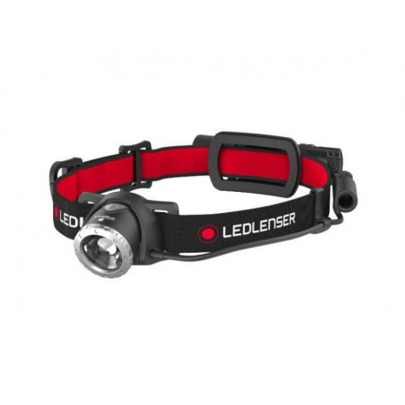 Ledlenser H8R must, punane peapael LED-taskulamp