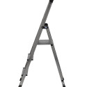 Krause Solidy Folding ladder silver