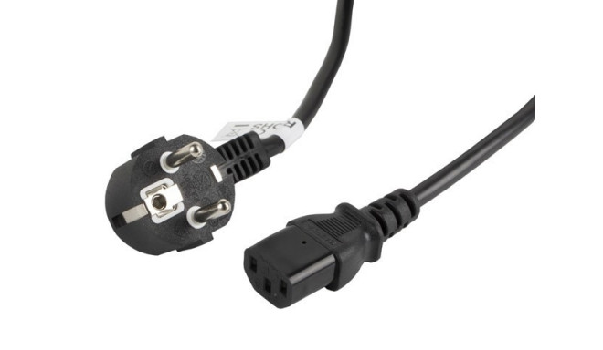 Lanberg CA-C13C-11CC-0030-BK power cable Black 3 m C13 coupler CEE7/7