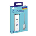 TP-Link UE330 juhtmega USB 3.2 Gen 1 (3.1 Gen 1) Type-A valge sülearvuti dokk/portide replikator