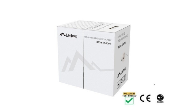 LANBERG kaabel UTP CAT.5E 305M WIRE CU must FLUKE
