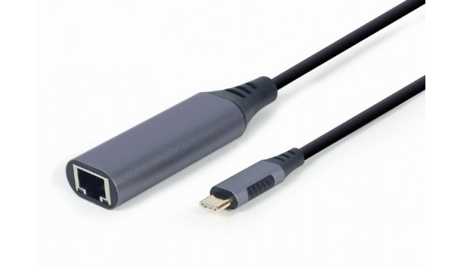 Gembird A-USB3C-LAN-01 sülearvuti dokk/portide replikator USB 3.2 Gen 1 (3.1 Gen 1) Type-C must, hal