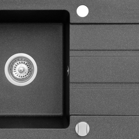 MAIDSINKS Promo 76x44 1B 1D must köögivalamu