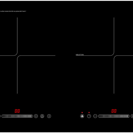 induktsioonpliit LIN LI2H-180 kaabel pistikuga 1,2 m 3200 W