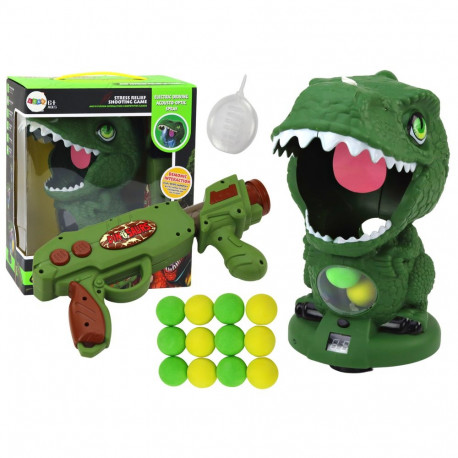 Gra Zręcznościowa Strzelanie Do Dinozaura Zielony Pistolet Kulki