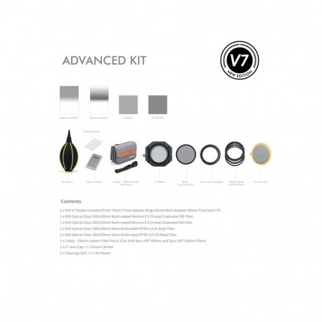 NiSi Square Filter Advanced Kit 100mm System V7
