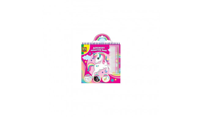 SES Creative Activity colouring book glitter 3 in 1 - 3 activities in 1 colouring book, Age 3+