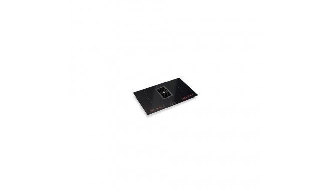 FABER S.p.A. Galileo BK Glass NG A830 Black Built-in 83 cm Zone induction hob 4 zone(s) Built-in hoo
