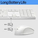 HP 655 Wireless Mouse Keyboard Combo - White - US ENG