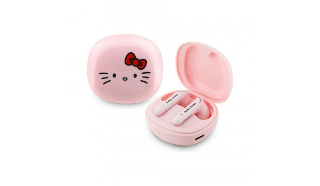 Hello Kitty O Glossy Finish - Słuchawki TWS + etui ładujące (różowy)