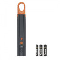 Led tourist flshlight 4 light modes zoom