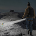 Led tourist flshlight 4 light modes zoom