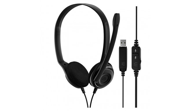 PC 8 USB Stereo Headset for Computer with Remote Control