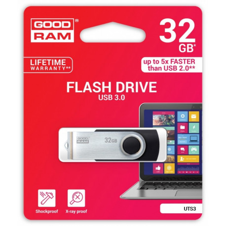 Goodram mälupulk 32GB Twister USB 3.0, must