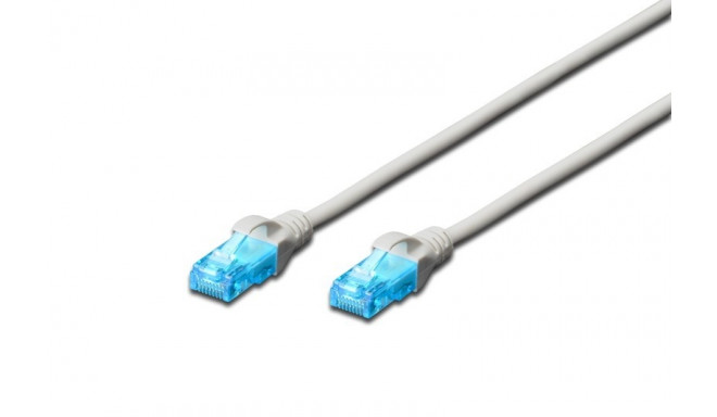 Patch cord U/UTP Cat.5e PVC 0.5m gray