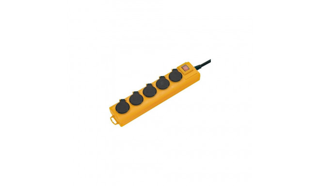 Brennenstuhl Super-Solid surge protector power strip 5 sockets 2 m yellow (1159904225)