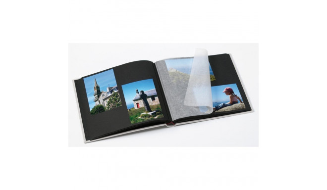 Album WALTHER FA-209-D must-valge 26x25 hall 50 lehekülge must | fotonurgad/jaotised | köidetud raam