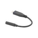 Digitus USB Type-C audio adapterkaabel, Type-C – 3,5mm M/F, 0,2m, audio sisend/väljund, versioon 3.1