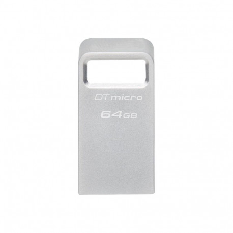 Kingston mälupulk DataTraveler micro USB 3.2 64GB USB Type-A, hõbedane