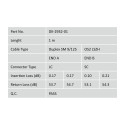 Digitus DK-2932-01 patch-kaabel, kaabli läbimõõt 3 mm, kaablitüüp I-VH 2E9/125µ, fiibri läbimõõt 09/