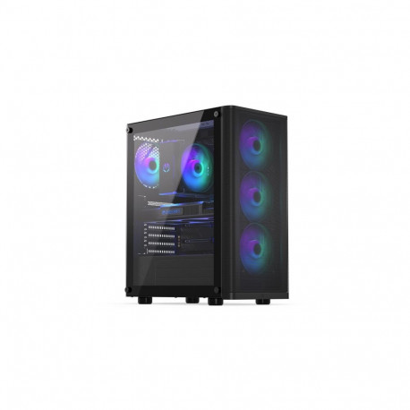 Case|ENDORFY|Ventum 200 ARGB|MidiTower|Case product features Transparent panel|Not included|ATX|Micr