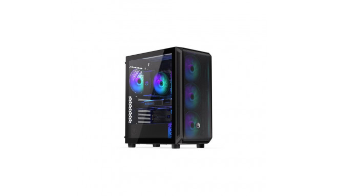 Case|ENDORFY|Arx 500 ARGB|MidiTower|Case product features Transparent panel|Not included|ATX|MicroAT