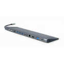 I/O ADAPTER USB-C TO HDMI/USB3/9IN1 A-CM-COMBO9-01 GEMBIRD I/O ADAPTER USB-C TO HDMI/USB3/9IN1 A-CM-COMBO9-01 GEMBIRD