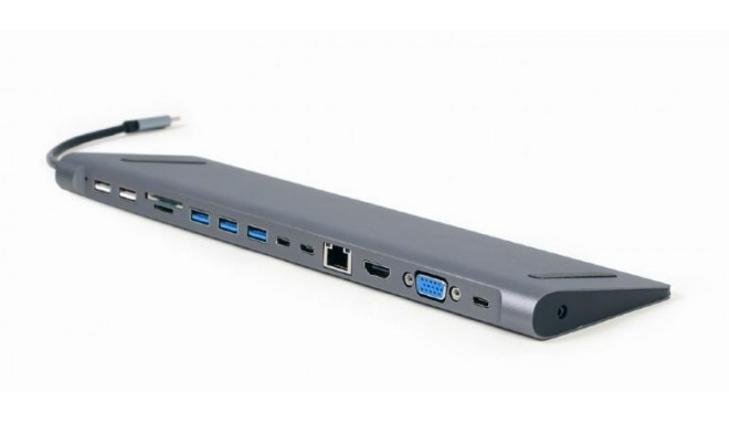 I/O ADAPTER USB-C TO HDMI/USB3/9IN1 A-CM-COMBO9-01 GEMBIRD