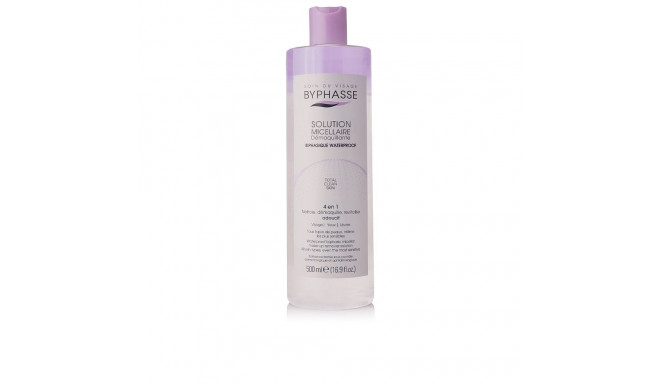 BYPHASSE SOLUCIÓN MICELAR desmaquillante bifásica waterproof 500 ml
