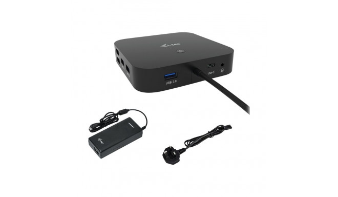 I-TEC USB-C kahe ekraaniga MST dokk 1x DP 1x HDMI 1xGLAN 3xUSB 3.0 2xUSB 2.0 1xUSB-C-fail 1x audio/m
