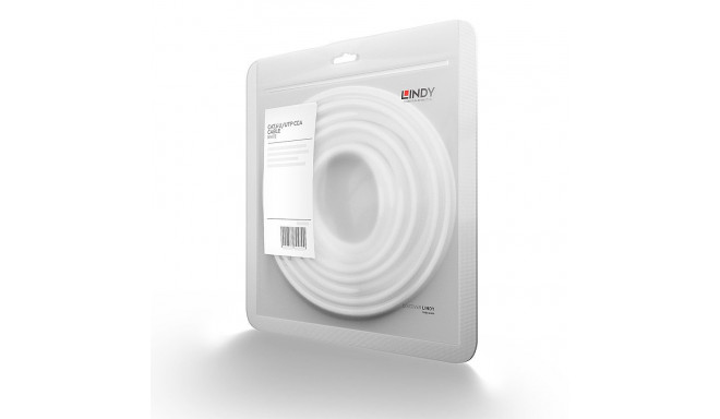 LINDY Cat.6 U/UTP Network Cable, RJ45, 250MHz, 0.3m, White