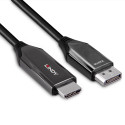 2m Active Display Port to HDMI 4K120Hz Adapter Cable Connects a single DisplayPort Device to a HDMI® 2m Active Display Port to HDMI 4K120Hz Adapter Cable Connects a single DisplayPort Device to a HDMI®