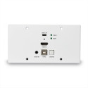 150m Cat.6 HDMI 4K60 & Type C HDBaseT EU Wall Plate KVM Extender, Transmitter Extends Type C or HDMI
