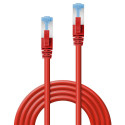 0.3m Cat.6A S/FTP LSZH Network Cable, Red RJ45, M/M, 500MHz, Copper