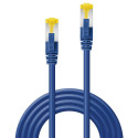 10m RJ45 S/FTP LSZH Network Cable, Blue Cat.6A Plug, Cat.7 raw cable