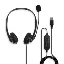 USB Type A Wired Headset with In-Line Control USB Stereo Headphone with condenser microphone