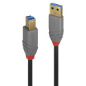 5m USB 3.2 Typ A to B Cable, 5Gbps, Anthra Line USB Type A Male to B Male