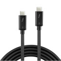 0.5m Thunderbolt 3 Cable, 40Gbps, 100W PD, Passive Connect Thunderbolt 3 devices at up to 40Gbps 0.5m Thunderbolt 3 Cable, 40Gbps, 100W PD, Passive Connect Thunderbolt 3 devices at up to 40Gbps