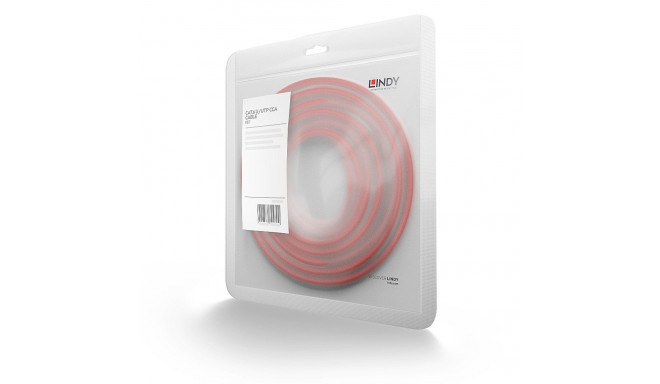 Network Cable - LINDY Cat.6 U/UTP Network Cable, RJ45, M/M, CCA, 250MHz, 0.5 m, Red
