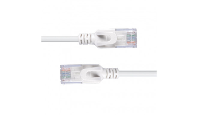 Network Cable - Cat.6A U/UTP Ultra Slim 0.5m 500MHz 28AWG Gray