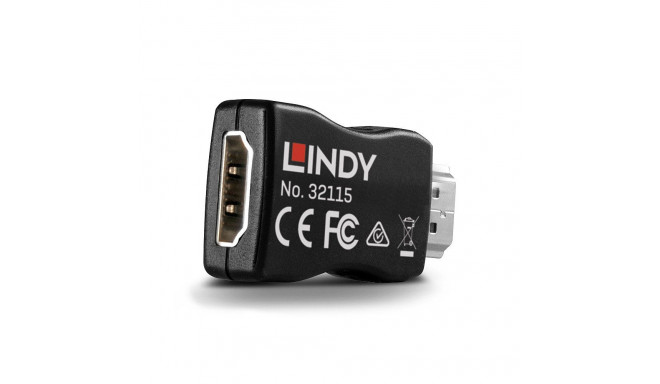 HDMI Emulator - LINDY HDMI 4K60 EDID Emulator, 3840x2160, 18Gbps, HDCP 2.2, CEC, Black
