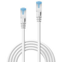 15m Cat.6A S/FTP LSZH Network Cable, White RJ45, M/M, 500MHz, Copper