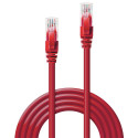 0.3m Cat.6 U/UTP Network Cable, Red RJ45, M/M, 250MHz, Copper
