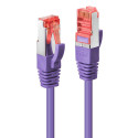 0.3m Cat.6 S/FTP Network Cable, Purple RJ45, M/M, 250MHz, Copper, 27AWG