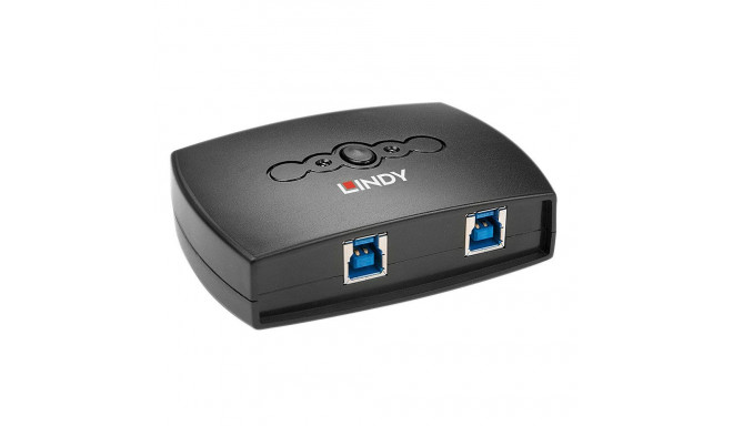 USB Switch - LINDY 2 Ports USB 3.0 Device Sharing Switch 5 Gbps, Black