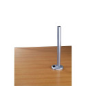 Desk Grommet Clamp Pole, 450mm Modular, space saving mounting system for notebooks & monitors!