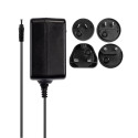 24VDC 1.25A Multi-country Power Supply, 5.5/2.1mm Switching power supply for world wide use