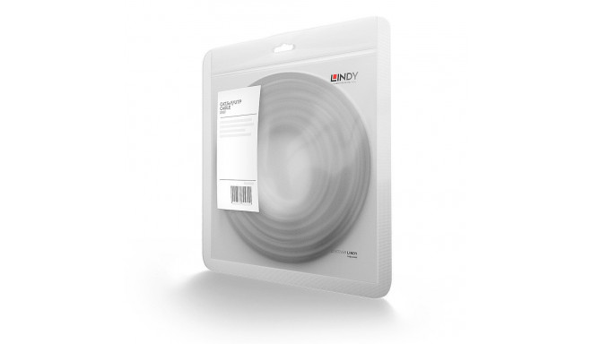 Network Cable - LINDY Cat.5e F/UTP Network Cable, RJ45, M/M, 100MHz, 1 m, Gray